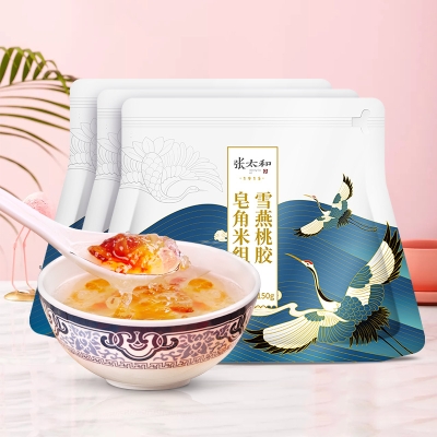 张太和 雪燕桃胶皂角米组合 150g 三组