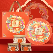 鲜记 坚果礼好运锦鲤800g