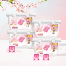 南堡洗衣凝珠(蜜桃味)300g(50颗)*4