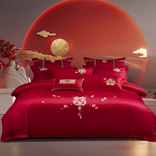 罗曼罗兰全棉婚庆套件 旺子双喜