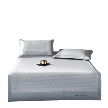 罗曼罗兰5A抗菌冰丝凉席三件套