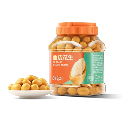 鲜记 鱼皮花生258g