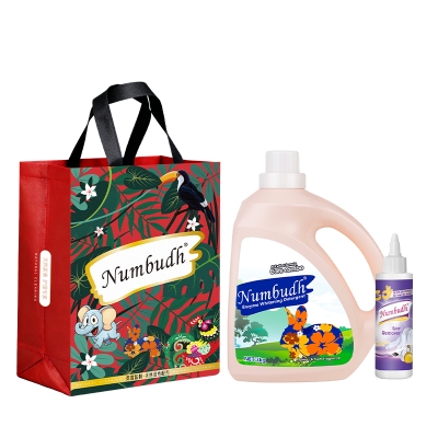 Numbudh南堡酵素净白洗衣液3kg+南堡Numbudh免洗便捷去渍剂100ml（重油渍克星）+礼品袋