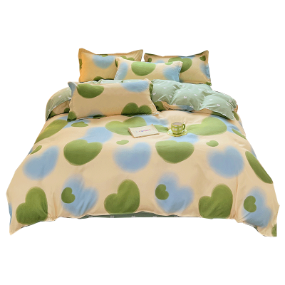 罗曼罗兰芦荟棉四件套 绿色心情