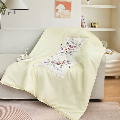 罗曼罗兰浮花 抱枕被 ZT001