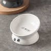 漫沃星系平口陶瓷猫碗MC-601白色/MC-602灰色  /斜口陶瓷猫碗MC-603白色/斜口MC-604灰色