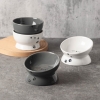 漫沃星系平口陶瓷猫碗MC-601白色/MC-602灰色  /斜口陶瓷猫碗MC-603白色/斜口MC-604灰色