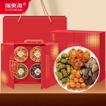 福东海【鸿福】黑松露鲍鱼元贝铁皮石斛四拼礼盒