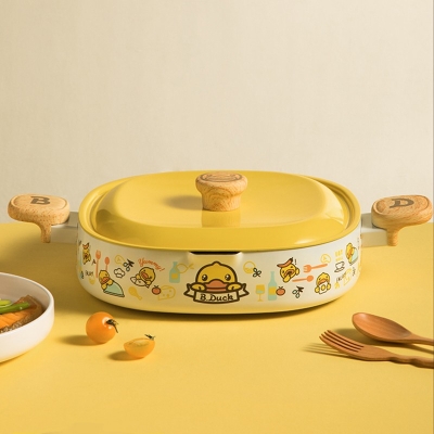 炊大皇B.Duck小黄鸭煎烤锅28cm JG28XHY